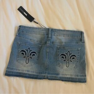 Fashion Nova Mini Denim Skirt